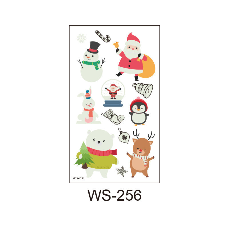 Merry Christmas Santa Claus Luminous Tattoo Sticker