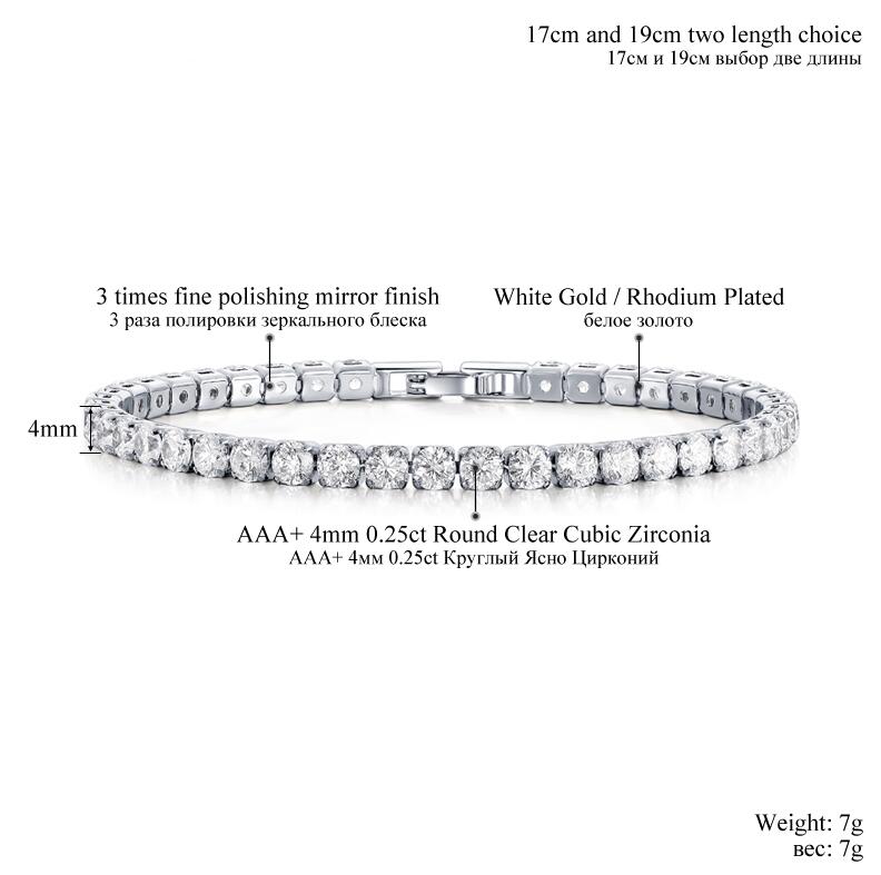Cubic Zirconia Tennis Bracelet & Bangles For Women Gifts