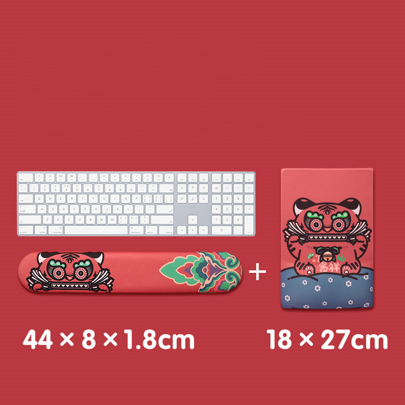 Chinese New Year Of The Tiger Silicone Wrist Mouse Pad