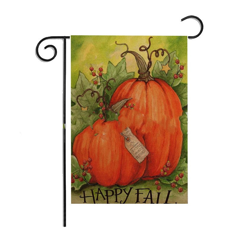 Halloween pumpkin pattern garden flag