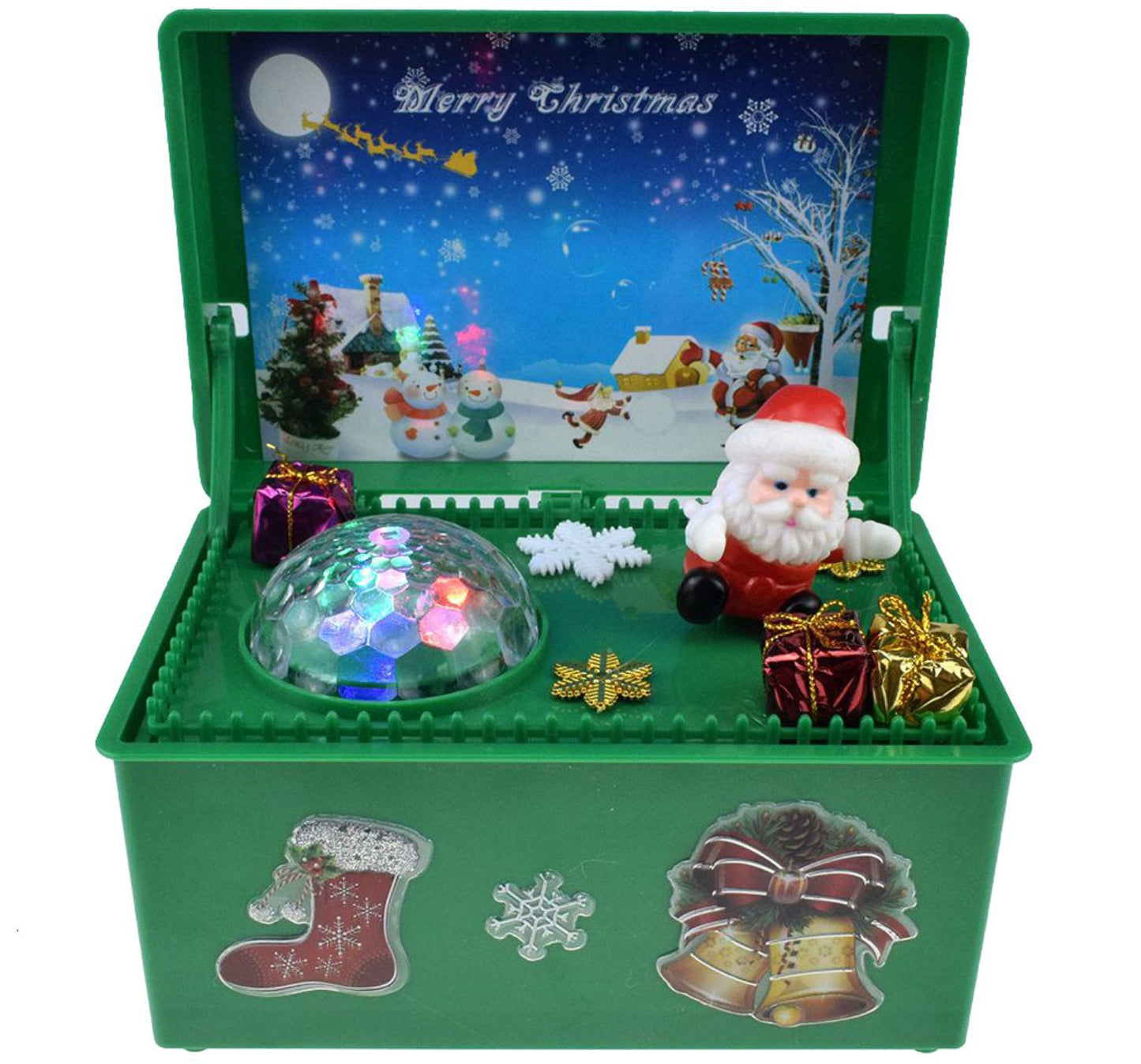 Electric lift Christmas music gift box
