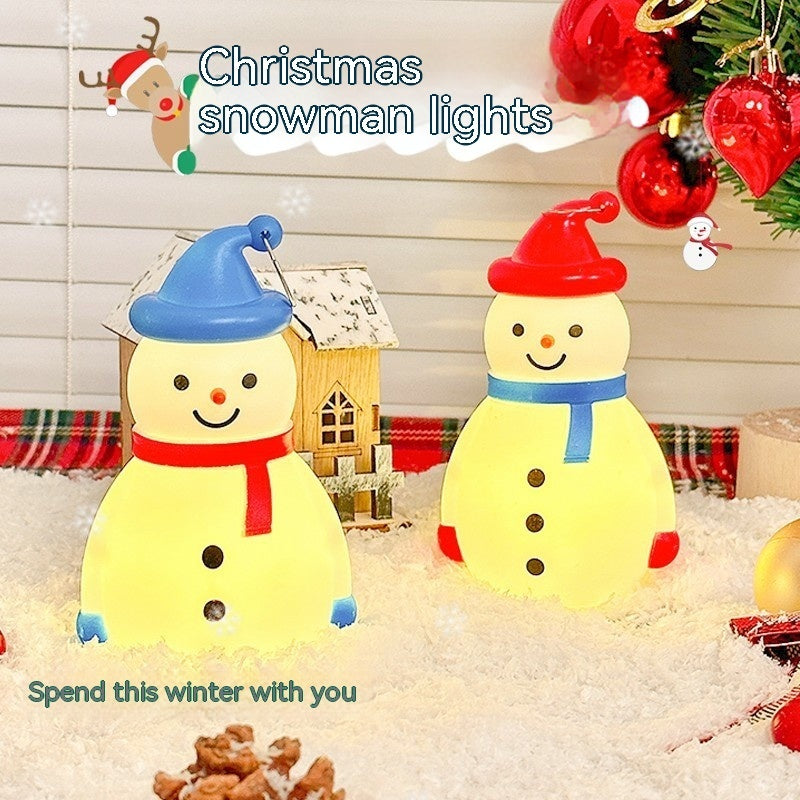 Christmas Decorations Snowman Small Night Lamp