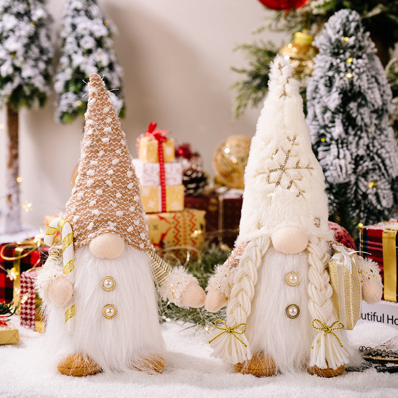 Christmas Fabric Decorative Faceless Doll Ornament Christmas Decorations