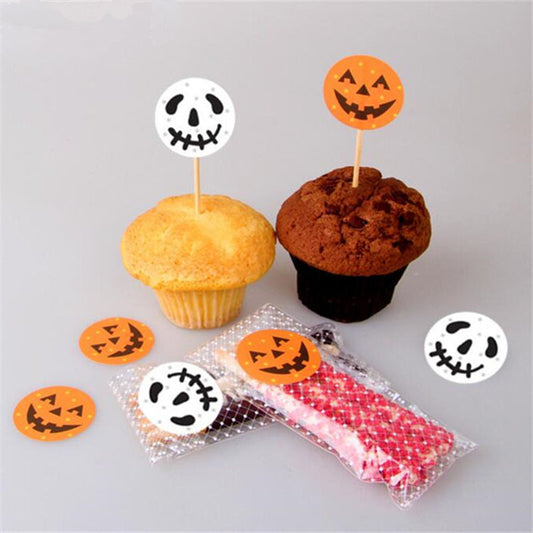 120 Stickers DIY Halloween Party Candy Box Stickers Gift Bag