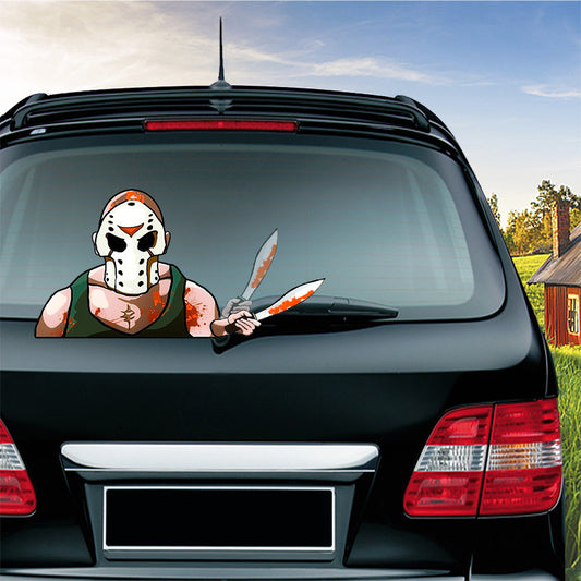 Halloween wiper sticker