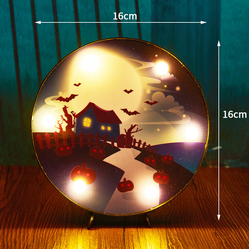 Halloween Decoration LED Light Pumpkin Ladybug Bat Head