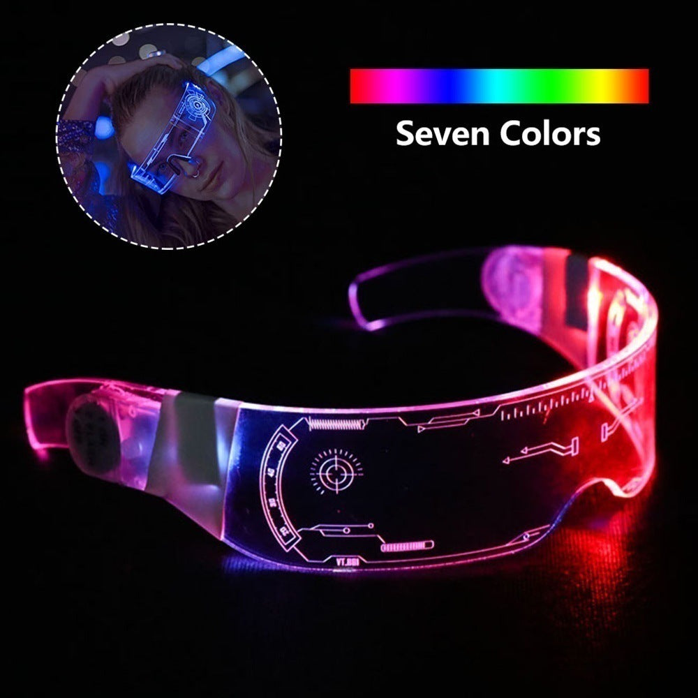 LED Luminous Glasses Party Bar Disco Punk Glasses