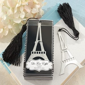 Wedding Return Gift Romantic Paris Tower Bookmark