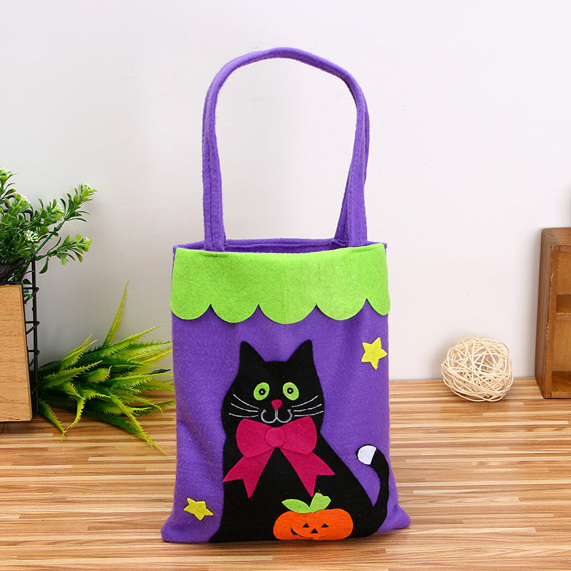 Halloween Decoration Pumpkin Nonwoven Candy Bag