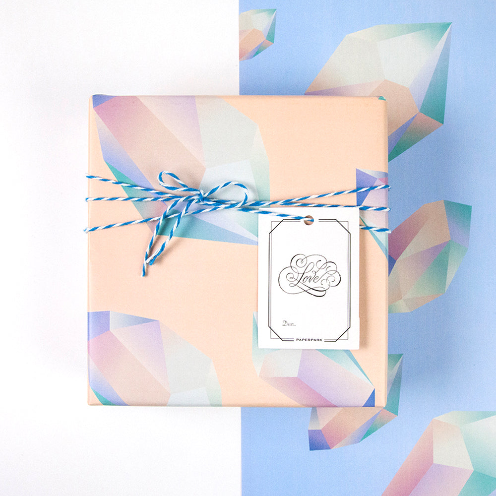 Diamond birthday gift wrapping paper