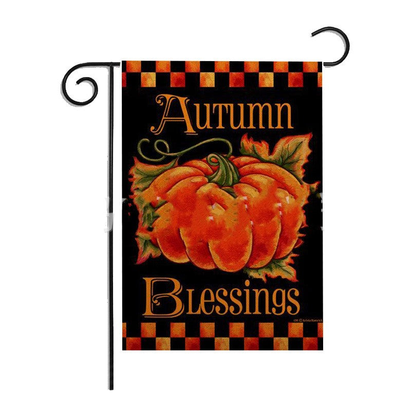 Halloween pumpkin pattern garden flag