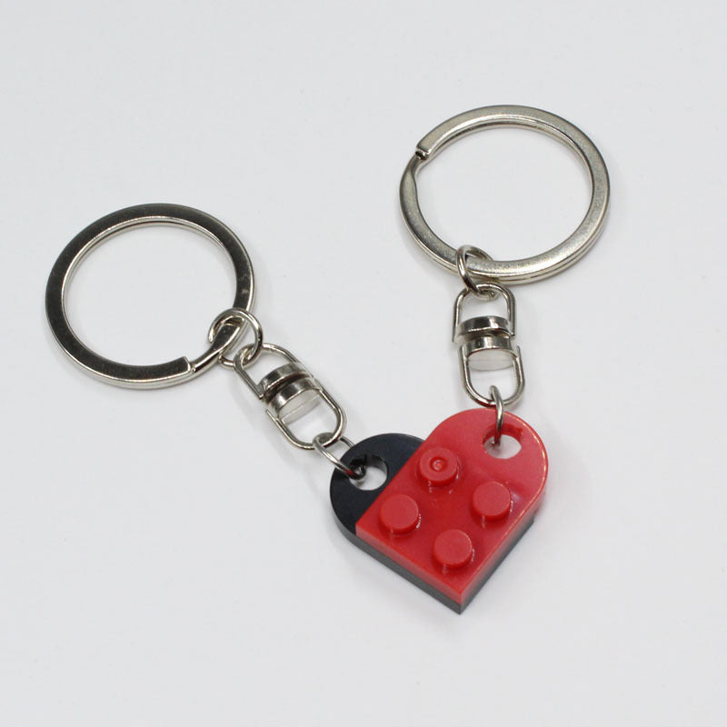 New Heart Key Chain Valentines Day Gift Split Key