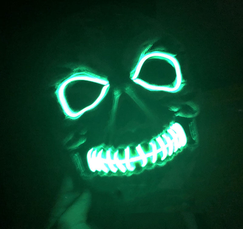 Skull Two-color Glowing Mask Halloween