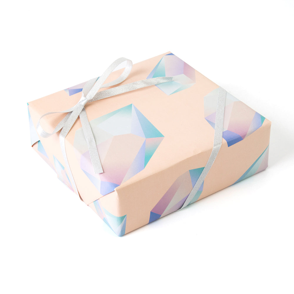 Diamond birthday gift wrapping paper