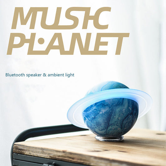 Music Planet Bluetooth Audio Gift Atmosphere Light Luminous Speaker
