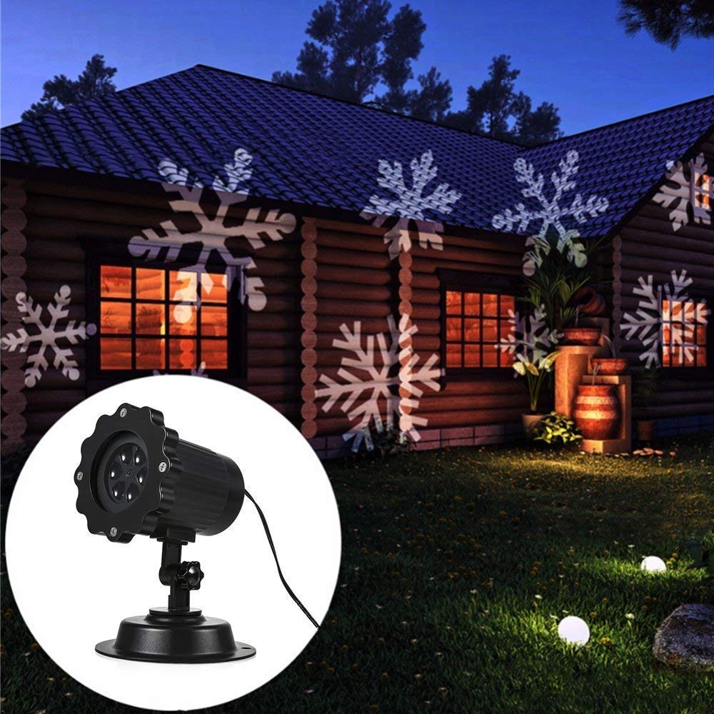 LED Christmas Laser Light Snowfall For New Year Party
