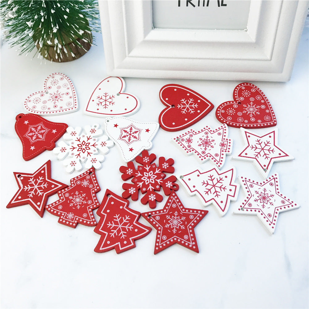 DIY Ornaments Wooden Christmas Gift Pendants