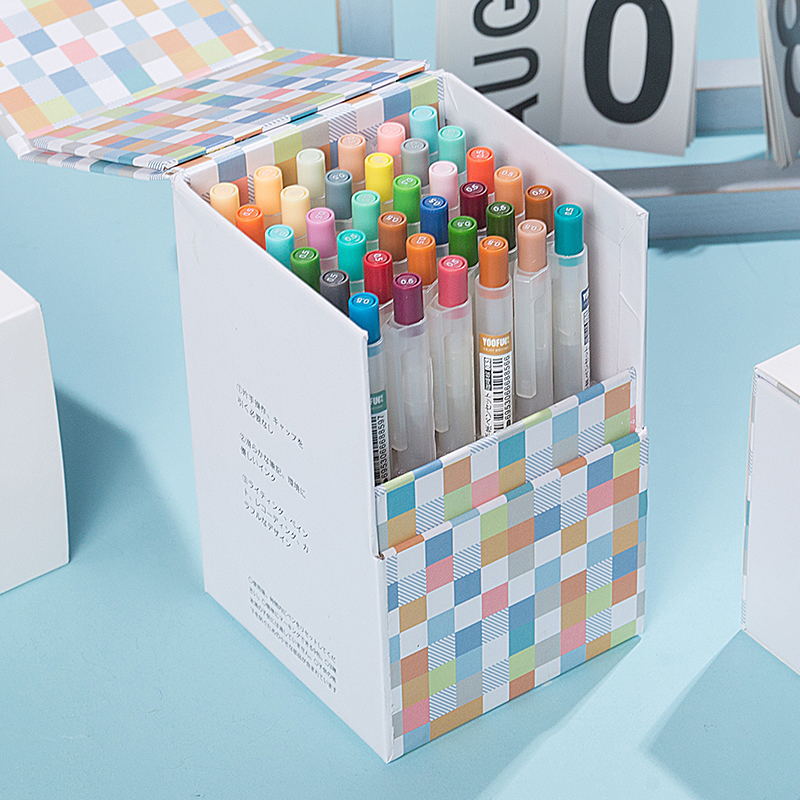 Fashion Multicolor Gel Pen Set Gift Box