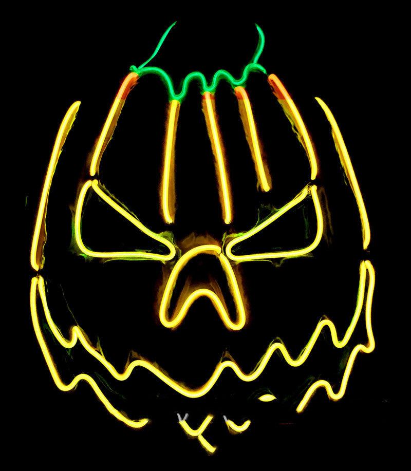 Halloween LED Mask Fluorescent Pumpkin