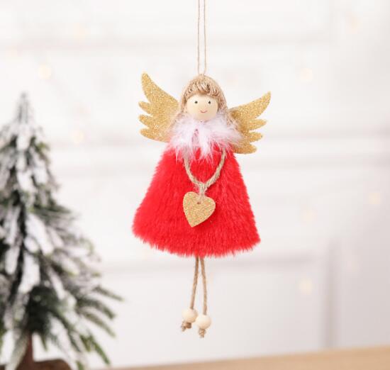 New Year 2021 Christmas Angel Doll Merry Christmas Decorations for Home