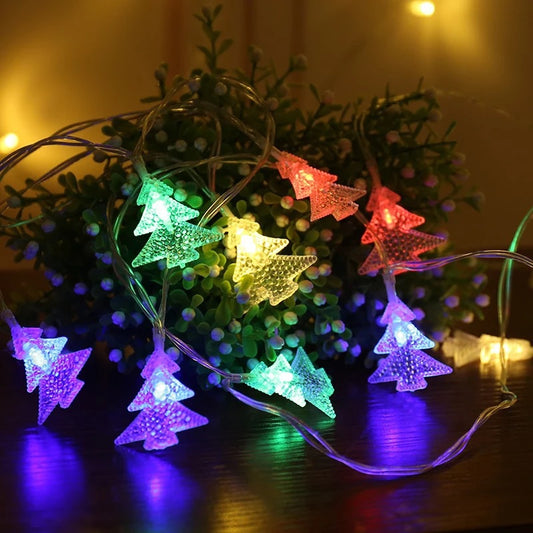 Led Christmas tree decorations with small colored lights