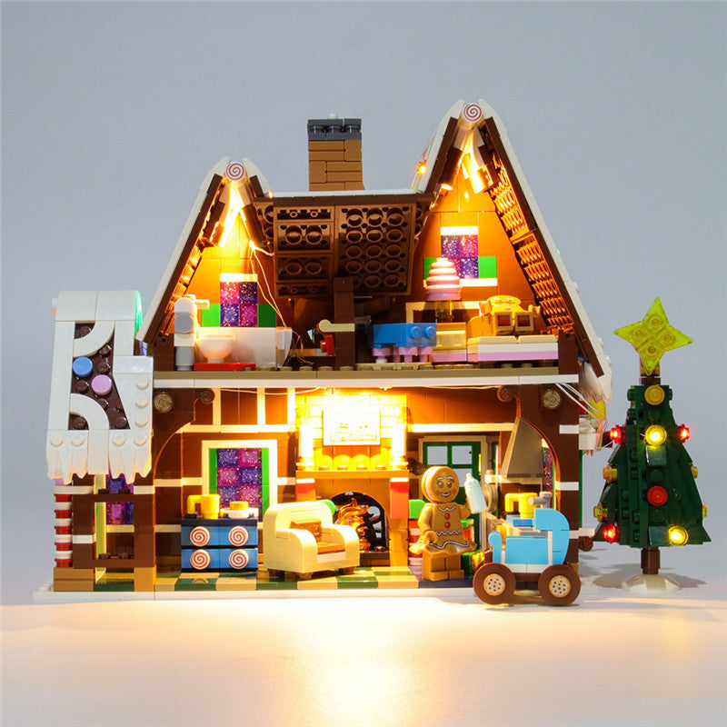 LED String Light for Building Block Gingerbread House