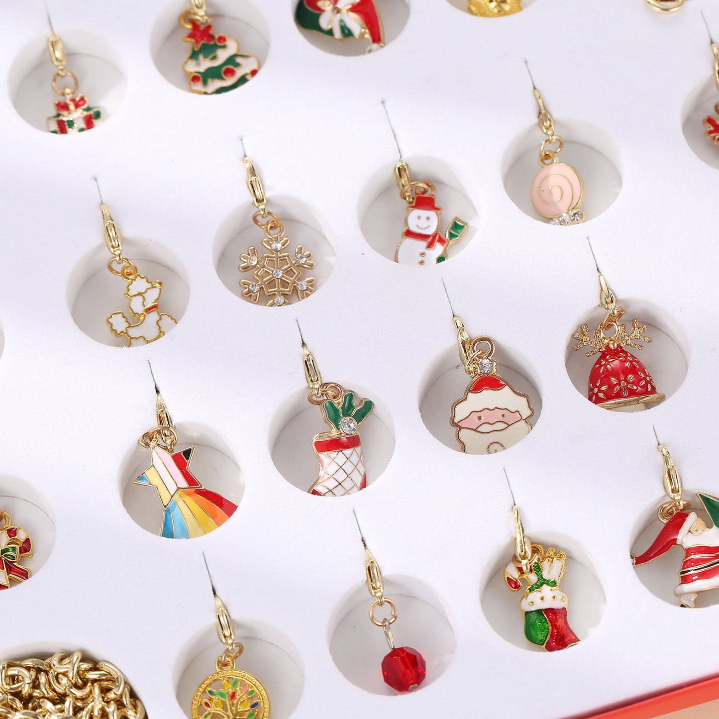 Christmas Advent Calendar Christmas Themed DIY Charm Jewelry