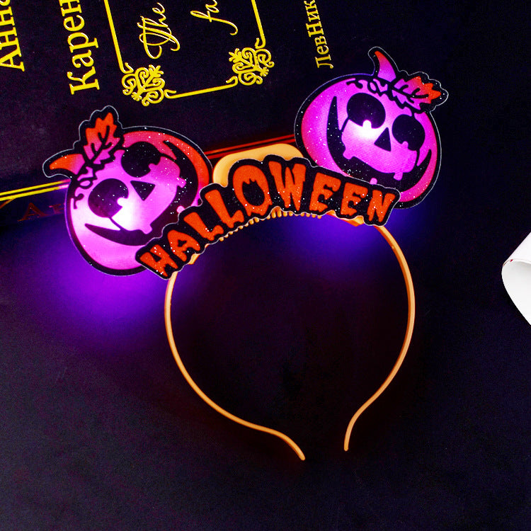 Halloween props gift glowing ring pumpkin lantern