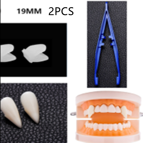 Halloween Dentures Vampire Fangs Zombie Teeth White Tiger Braces COSPLAY Masquerade Party Props