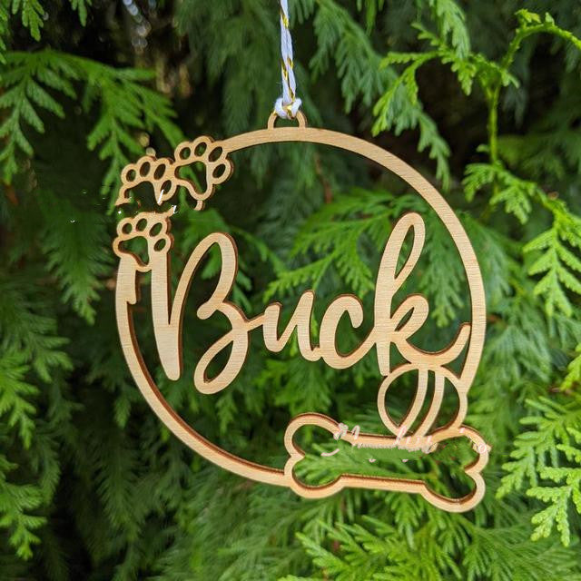 Customized New Year Christmas Ornaments Gift Name Tag
