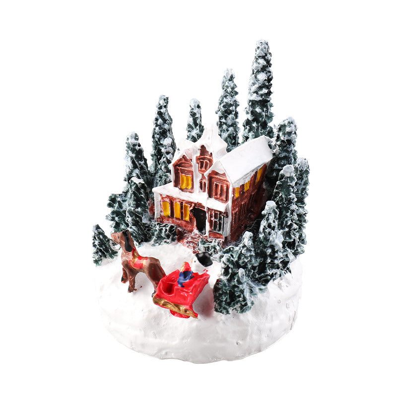 Christmas Decorations Resin House Gifts