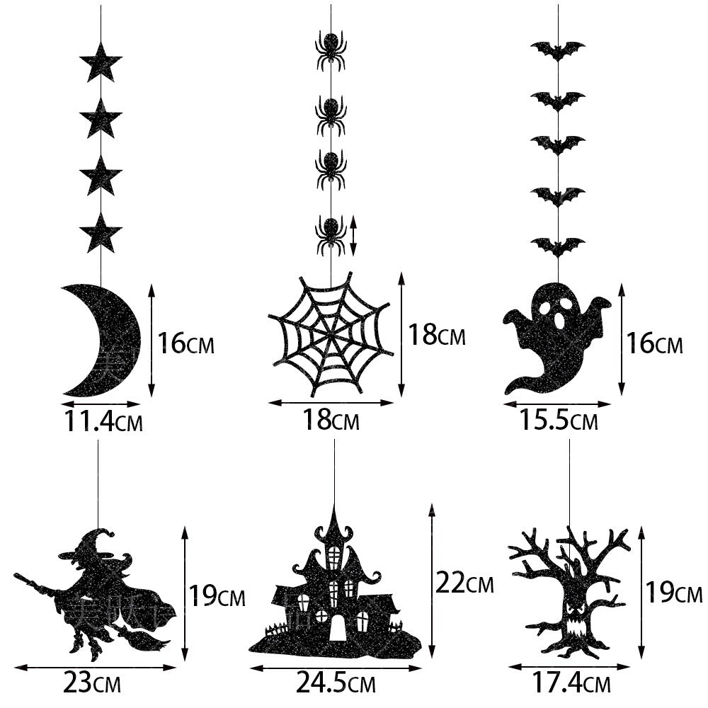 Halloween Decoration Garland Pendant Layout Props