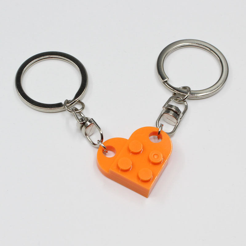 New Heart Key Chain Valentines Day Gift Split Key