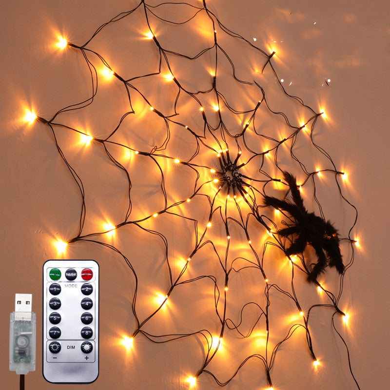 Halloween Net Mesh Atmosphere Lamp Outdoor Indoor Party Decor Led Light
