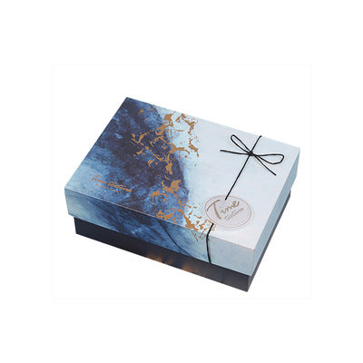 Festival Gift Box Rectangular Packing Box Marble Simple Business Gift Box