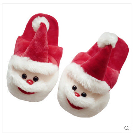 Santa Claus Cotton Shoes Slippers Plush Toy Gift Winter