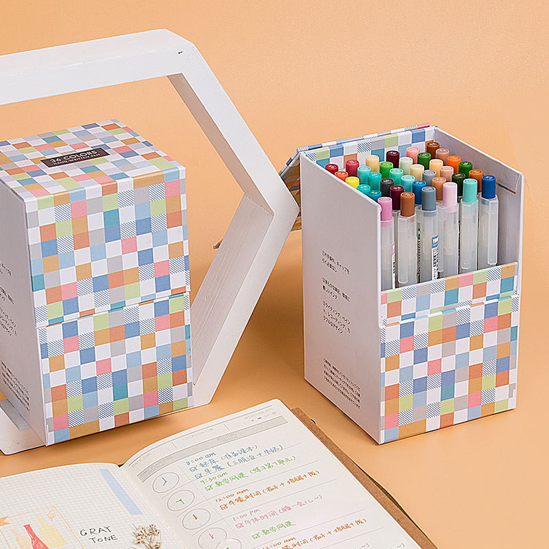 Fashion Multicolor Gel Pen Set Gift Box