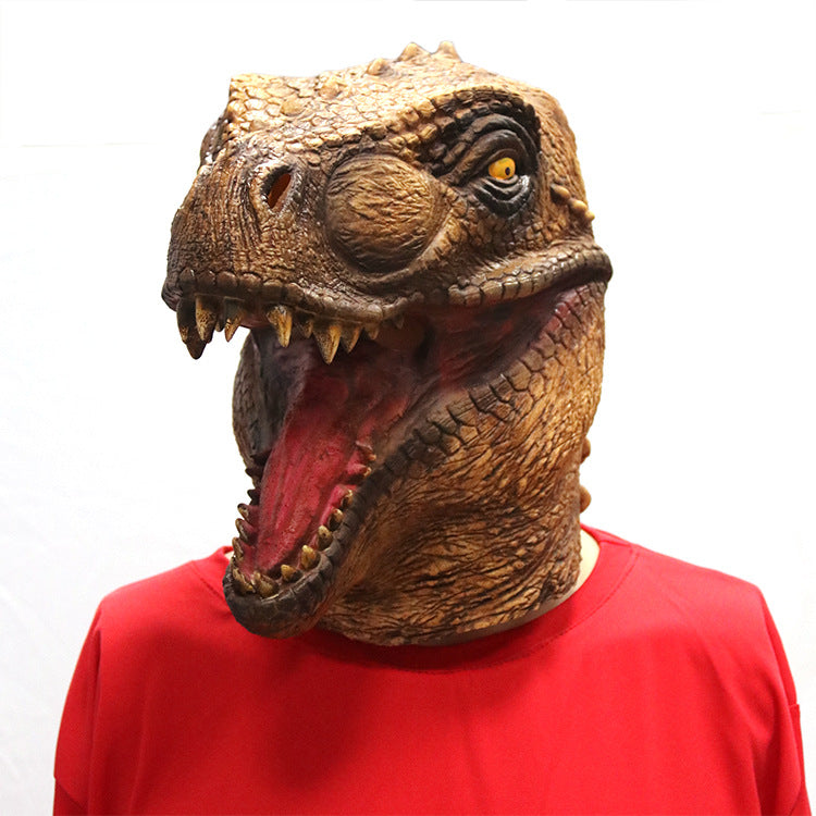 Dinosaur Mask Tyrannosaurus Rex Halloween Cosplay Costume Men Women Party Carnival Props Full Head Helmet