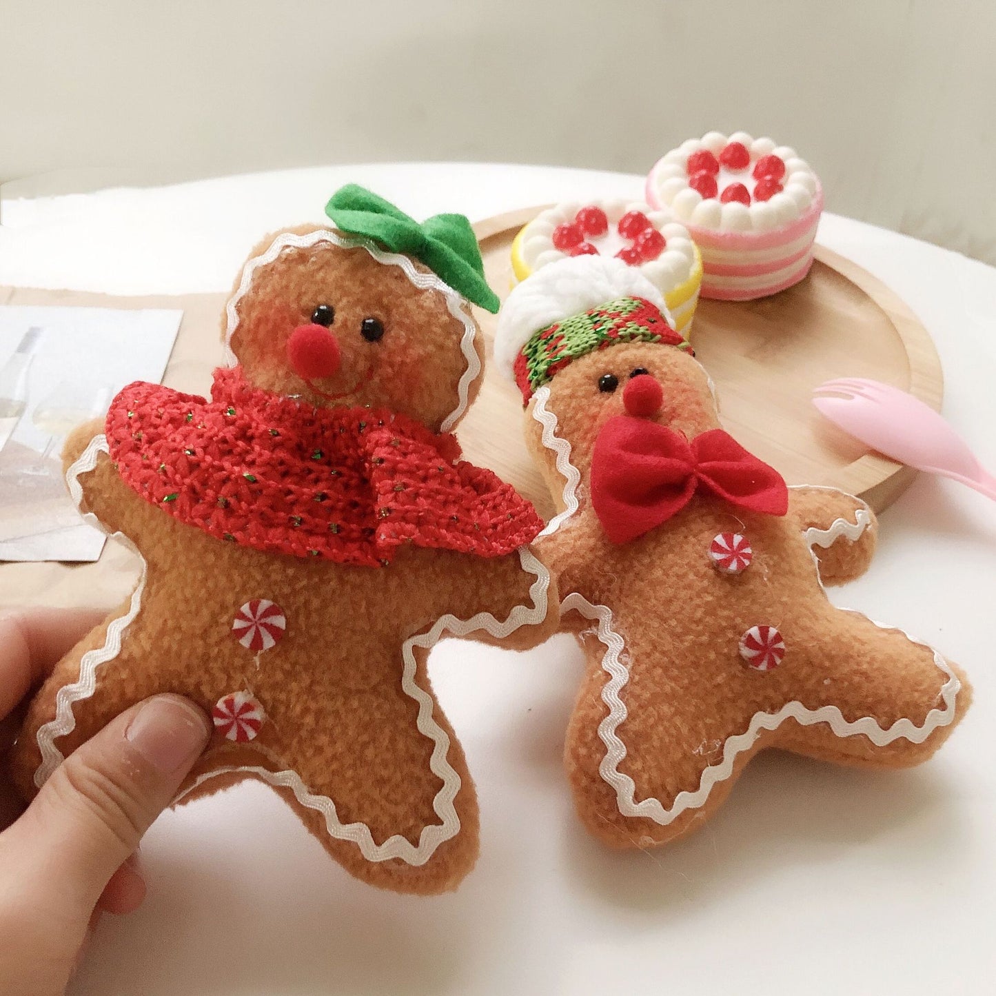 Christmas Pendant Biscuit Man Plush Decoration Doll