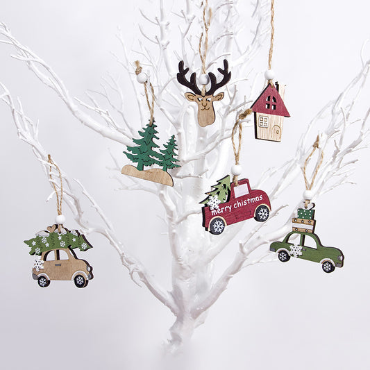 Christmas Creative Wooden Tree Decoration Pendant