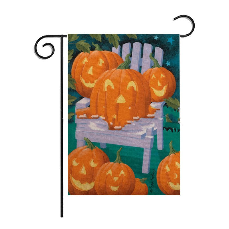Halloween pumpkin pattern garden flag