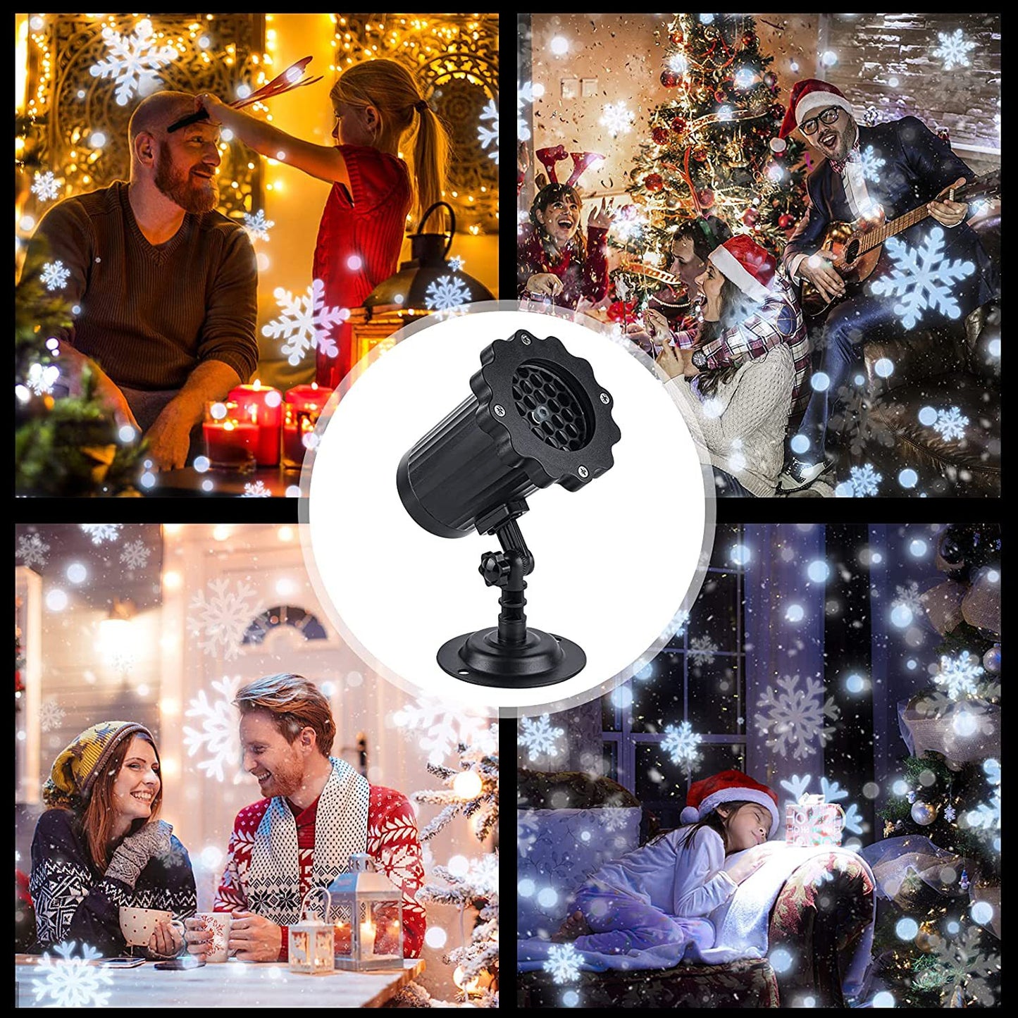 LED Christmas Laser Light Snowfall For New Year Party