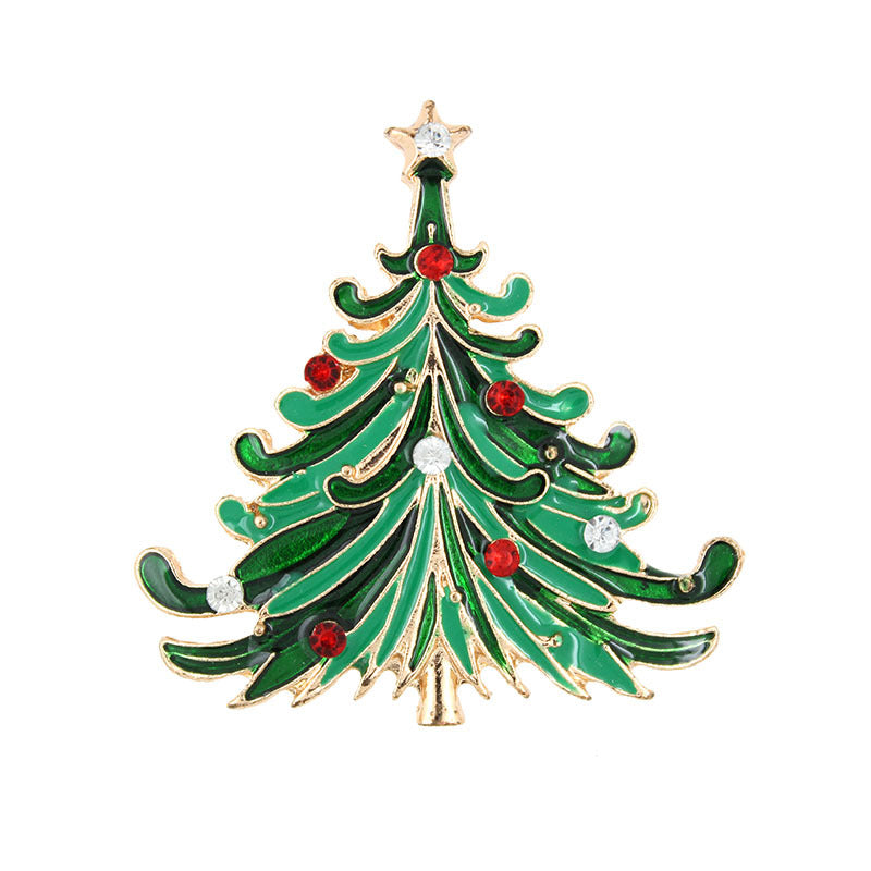 Christmas Tree Brooch Pin Women Girls Jewelry