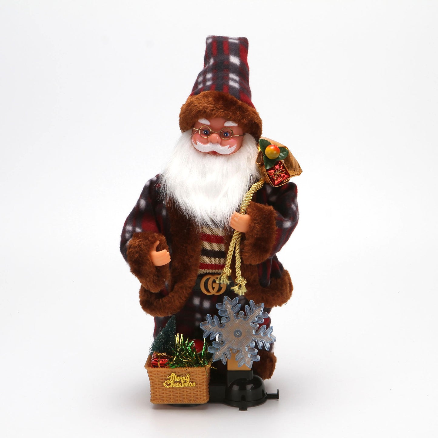 With creative electric Santa Claus toys children gifts