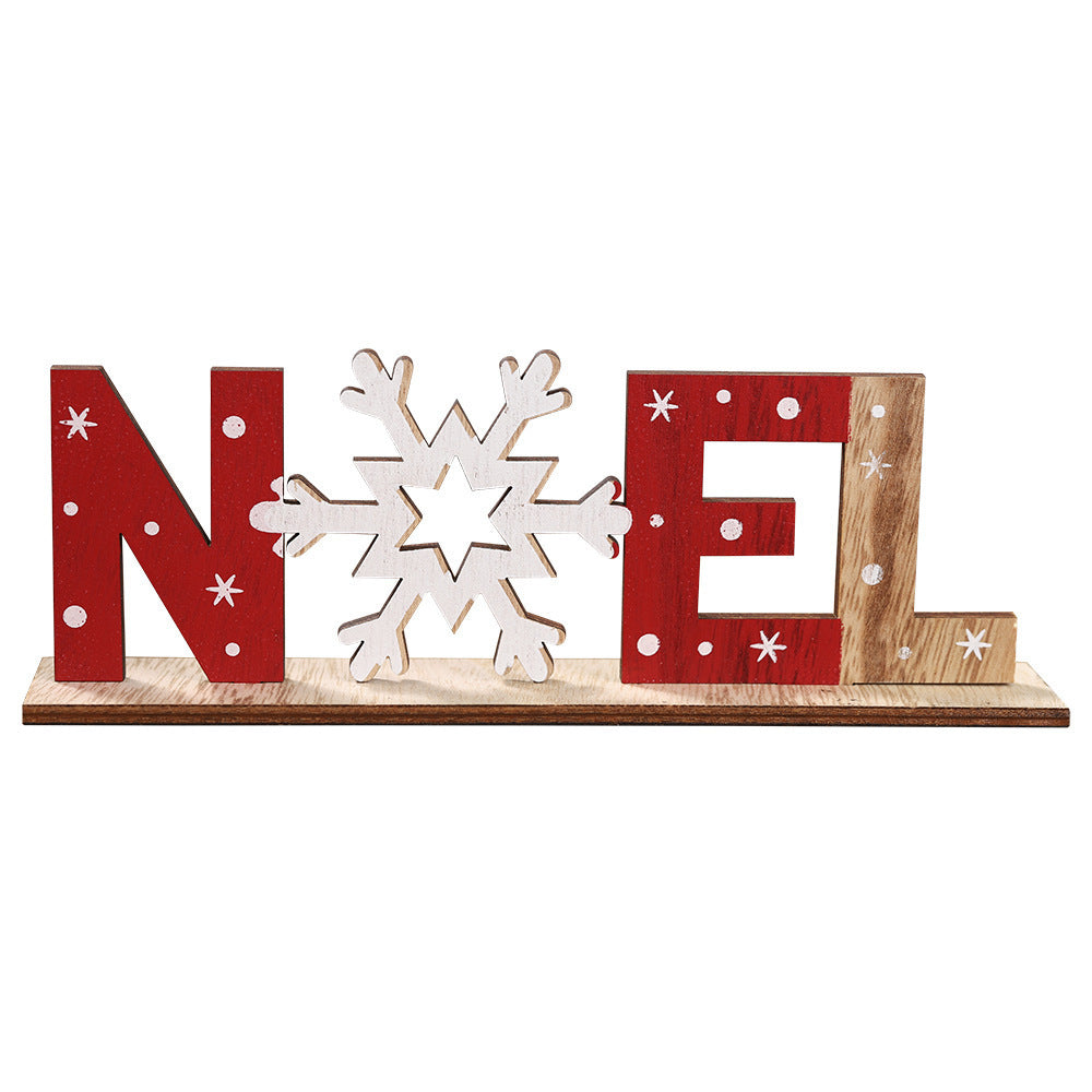 Wooden letter ornaments