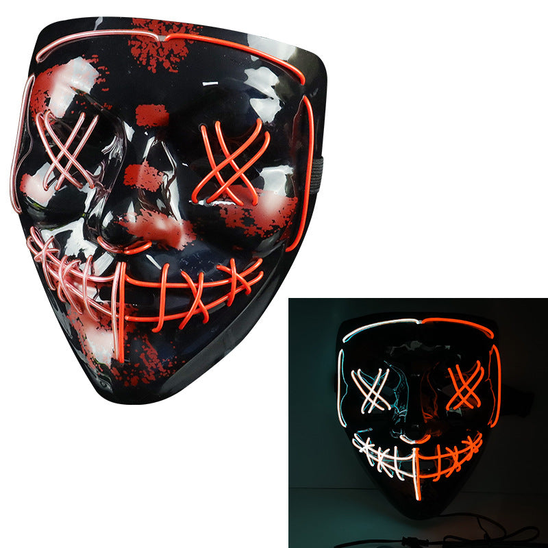 EL Halloween Colorful Mask Dance Equipment