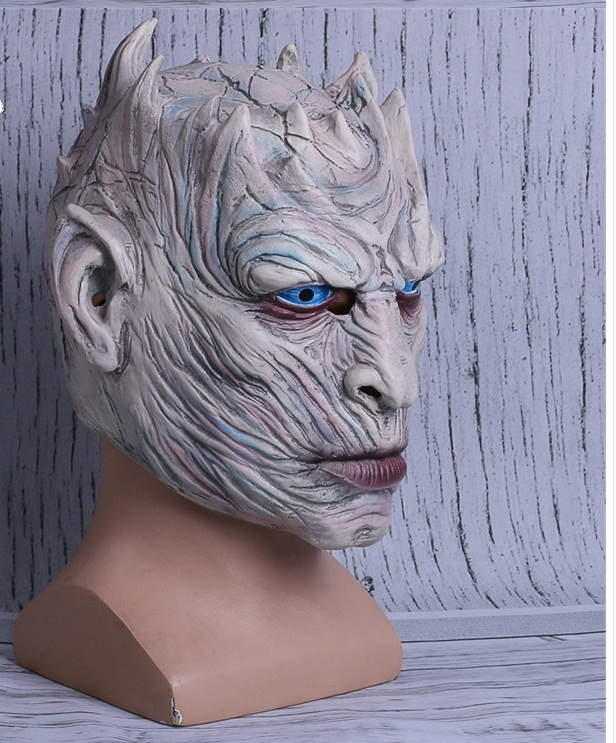 Ghost Night King Mask Horror Face Halloween Haunted House Hood Props