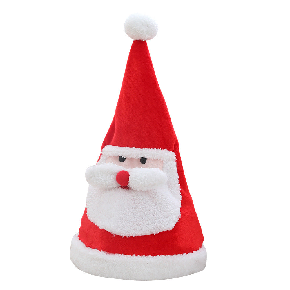 Electric Christmas Hat Santa Hat with Light Sing