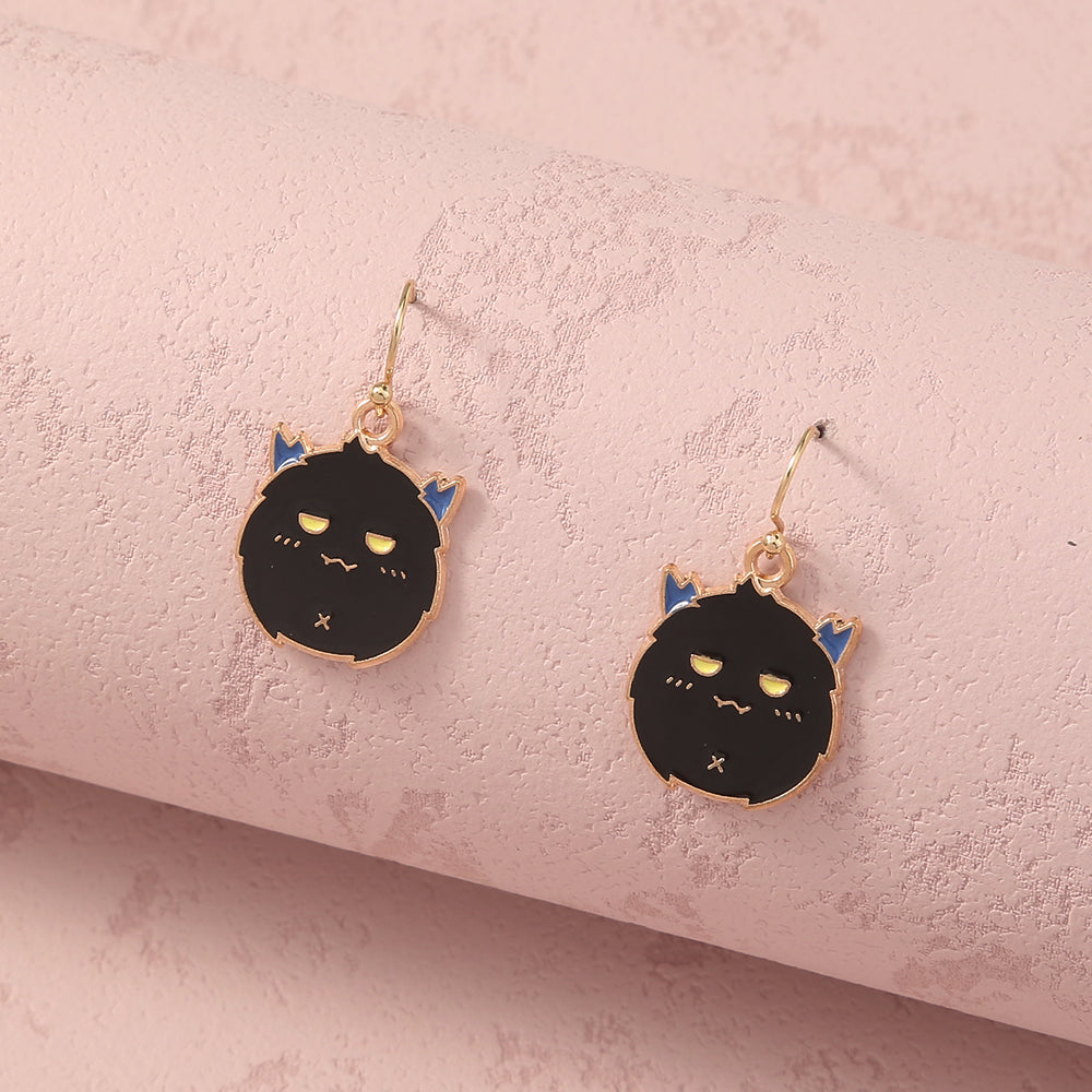 Simple Geometric Personality Halloween Earrings