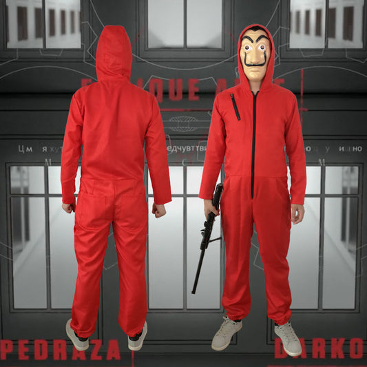 The Same Red One-piece Cosplay Costume Halloween Decoration Costume